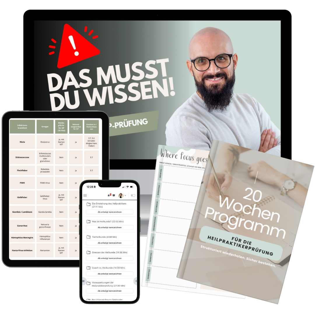 Prüfungsvorbereitung Heilpraktiker Überblick